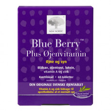 New Nordic - Blue Berry plus øjenvitamin 10 mg 60 tabletter